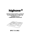 High One MPG73A MK2 INOX DE CUISSON Manuel utilisateur