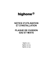 High One TMTC31N NOIR DE CUISSON Manuel utilisateur