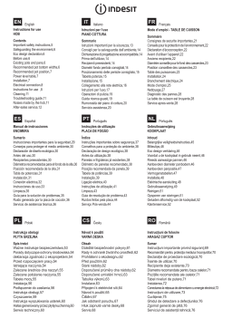 Indesit IVIA 630 XS C DE CUISSON Manuel utilisateur