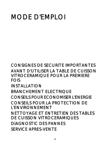 Manuel du propriétaire | Whirlpool AKT 8130 NE DE CUISSON Manuel utilisateur | Fixfr