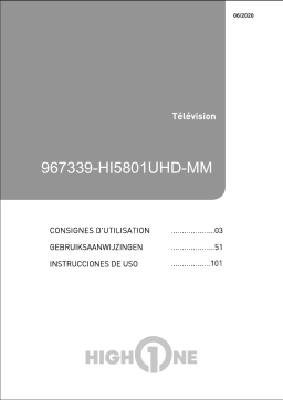 High One UHD 4K HI5801UHD-MM TV Manuel utilisateur