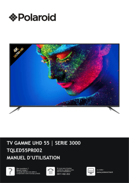 Polaroid UHD 4K TQLED55P TV Manuel utilisateur