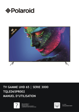 Polaroid UHD 4K TQLED65P Série 3000 TV Manuel utilisateur