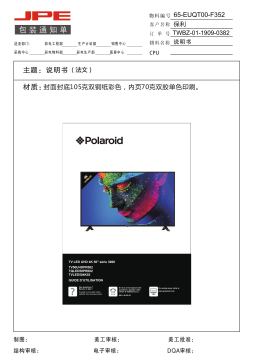 Polaroid UHD 4K TVLED504K UHD TV Manuel utilisateur