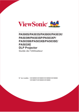 ViewSonic PA503S SVGA DLP HDM Vidéoprojecteur Manuel utilisateur