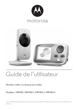 Motorola Babyphone Baby Monitor - MBP482 Vidéosurveillance Manuel utilisateur
