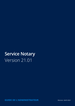 ACRONIS Cyber Notary Service 21.01 Mode d'emploi