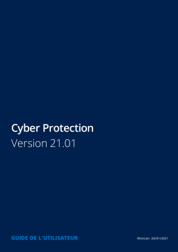 ACRONIS Cyber Protection Service 21.01 Mode d'emploi