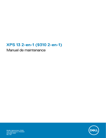 Dell XPS 13 série 9310 Manuel utilisateur | Fixfr