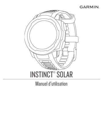 Garmin Instinct Solar Manuel utilisateur | Fixfr