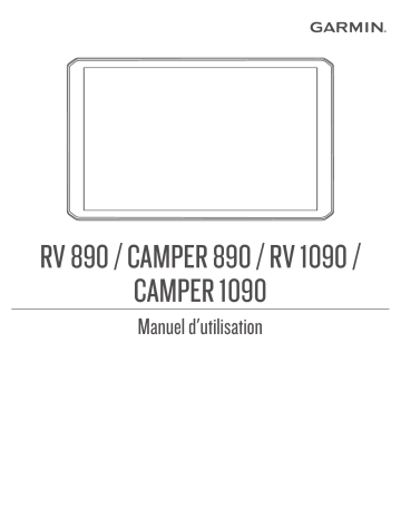 Camper 1090 | Garmin RV 1090 Manuel utilisateur | Fixfr
