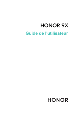 Honor 9X Mode d'emploi