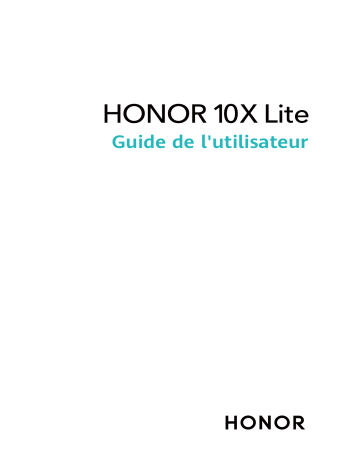 Honor 10X Lite Manuel utilisateur | Fixfr