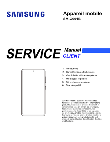 Galaxy S 21 5G | Samsung SM-G991B Manuel utilisateur | Fixfr