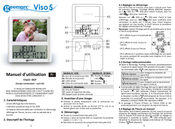 Geemarc VISO5 Mode d'emploi | Fixfr
