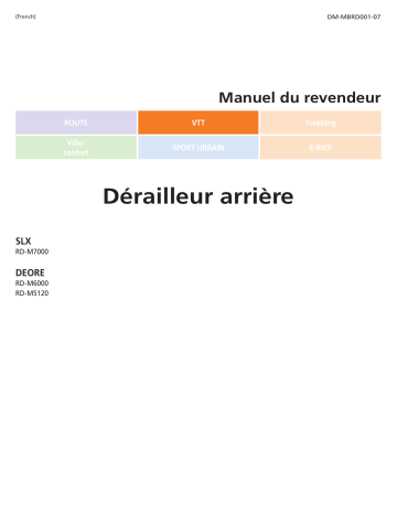 RD-M5120 | RD-M6000 | Shimano RD-M7000 Dérailleur arrière Manuel utilisateur | Fixfr