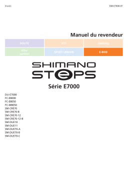 Shimano SM-DUE70 Cache de l'unité motrice Manuel utilisateur