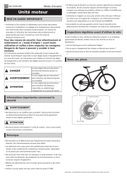 Shimano MU-UR500 Unité du moteur Manuel utilisateur