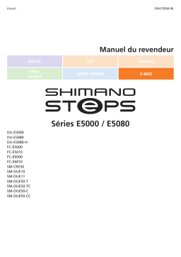 Shimano SM-DUE50 Cache de l'unité motrice Manuel utilisateur