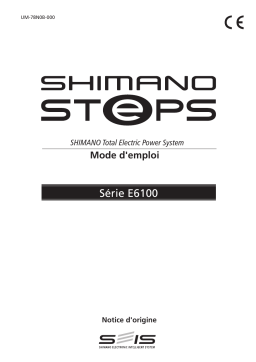 Shimano DU-E6100 Unité d'entraînement Manuel utilisateur