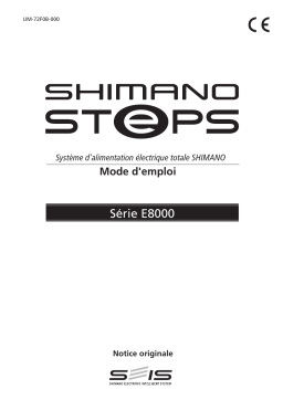 Shimano SC-E8000 Ordinateur de bicyclette Manuel utilisateur