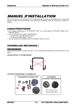 Briteq BT-THEATRE YOKE ADAPTER-2 Manuel du propriétaire