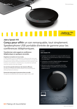 Jabra SPEAK 410 MS Fiche technique