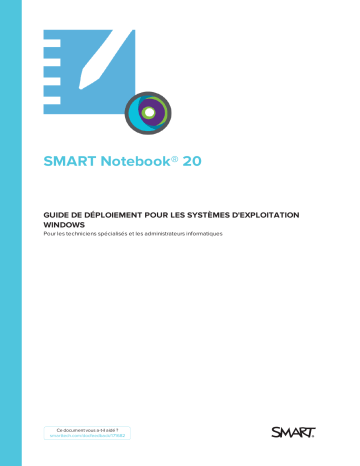 SMART Technologies Notebook 20 Guide de référence | Fixfr