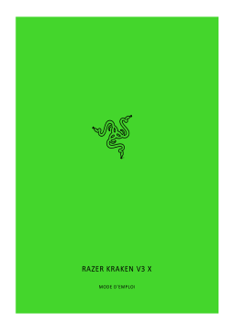 Razer Kraken V3 X Manuel du propriétaire