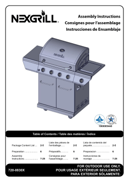 Nexgrill 720-0830X grill Manuel utilisateur