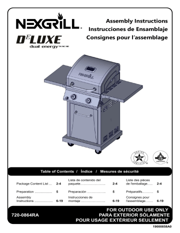 Nexgrill 720-0864RA grill Manuel utilisateur | Fixfr