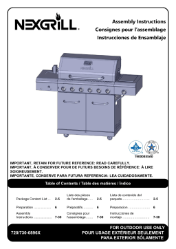 Nexgrill 720-0896X grill Manuel utilisateur