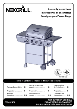 Nexgrill 720-0925PA Bi Mart Manuel utilisateur