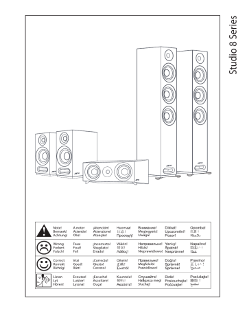 S 807 | S 803 HCS | S 808 SUB | S 805 HCS | S 809 HCS | S 801 | S 809 | S 807 HCS | S 803 | Jamo S 805 Floorstanding Speaker Manuel utilisateur | Fixfr