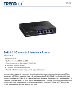 Trendnet TEG-S350 5-Port Unmanaged 2.5G Switch Fiche technique