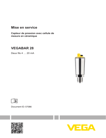 Vega VEGABAR 28 Pressure sensor with switching function Mode d'emploi | Fixfr