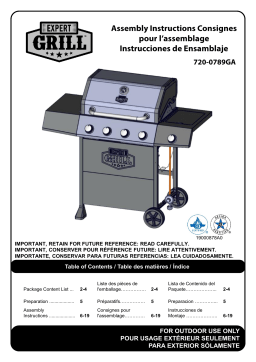 EXPERT GRILL 720-0789GA grill Manuel utilisateur