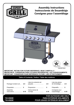 EXPERT GRILL 720-0969E grill Manuel utilisateur