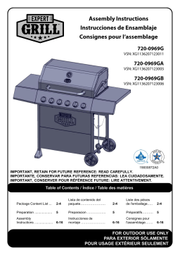 EXPERT GRILL 720-0969G grill Manuel utilisateur