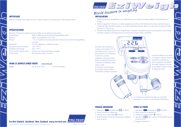 Tru-Test EziWeigh 1+2 Mode d'emploi | Fixfr