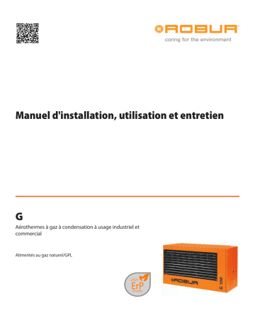 Robur G SERIES WALL MOUNTED HEATER Manuel utilisateur | Fixfr