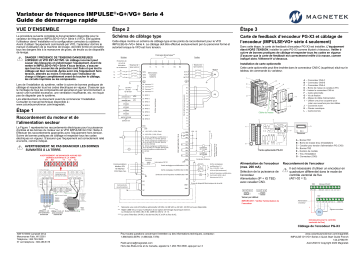 Magnetek IMPULSE G+/VG+ Series 4 Guide de démarrage rapide | Fixfr