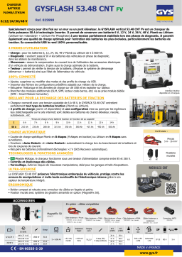 GYS GYSFLASH 53.48 CNT FV Fiche technique