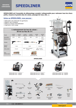 GYS SPEEDLINER EXPERT 400 Fiche technique