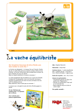 Haba 3415 la vache equilibriste Manuel du propriétaire