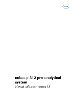 Roche cobas p 312 Manuel utilisateur