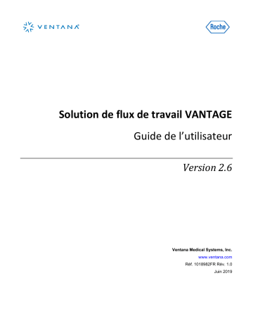 Roche Vantage Manuel utilisateur | Fixfr