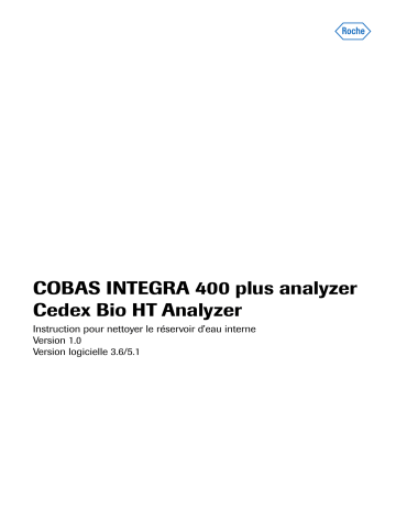 COBAS INTEGRA 400 plus | Roche Cedex Bio HT Manuel utilisateur | Fixfr