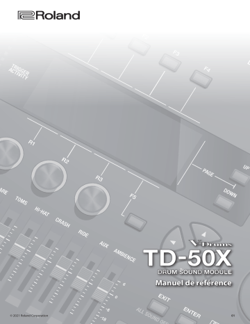 VAD706 | TD-50X | TD-50KV2 | Roland TD-50K2 V-Drums Manuel utilisateur | Fixfr