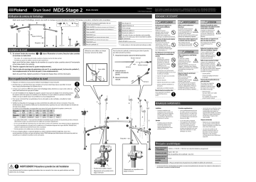 MDS-Stage 2 | Roland TD-50KV2 V-Drums Manuel du propriétaire | Fixfr